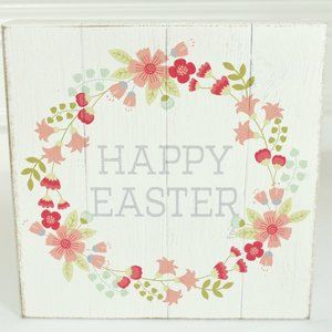 NEW Quill to Paper by Sixtrees Happy Easter Wooden Sign